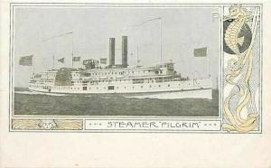 Steamer Pilgrim, Undivided Back