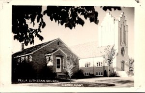 Montana Sidney Pella lutheran Church Real Photo