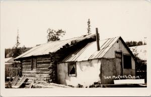 Sam McGee's Cabin Whitehorse Yukon YT UNUSED Real Photo Postcard E54