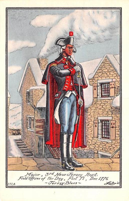 Major, 3rd New Jersey Regt, Field Officer of the Day, Fort Ti, Dec 1776, Jers...