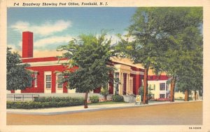 Boardway Showing Post Office in Freehold, New Jersey