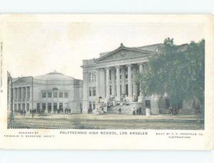 Pre-1907 POLYTECHNIC HIGH SCHOOL Los Angeles California CA E2556