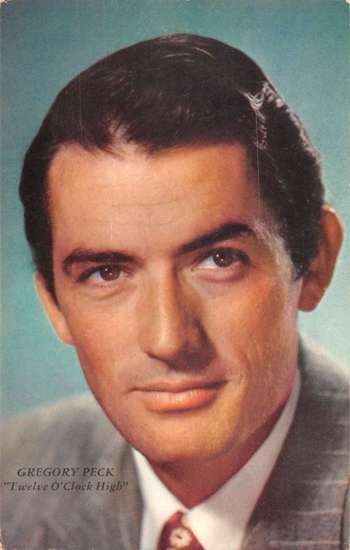 Gregory Peck American actor in suit and tie vintage pc ZA440831