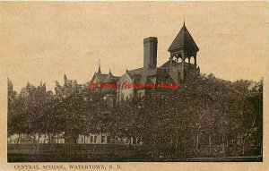 SD, Watertown, South Dakota, Central School Building, Exterior View