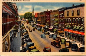 Vermont Brattleboro Main Street Woolworth 1941