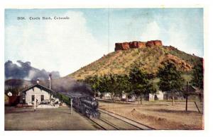 Colorado  Castle Rock , Railway Station with Train