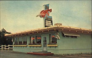 St Stephen New Brunswick Neon Signs Lobster 1950s-60s Postcard