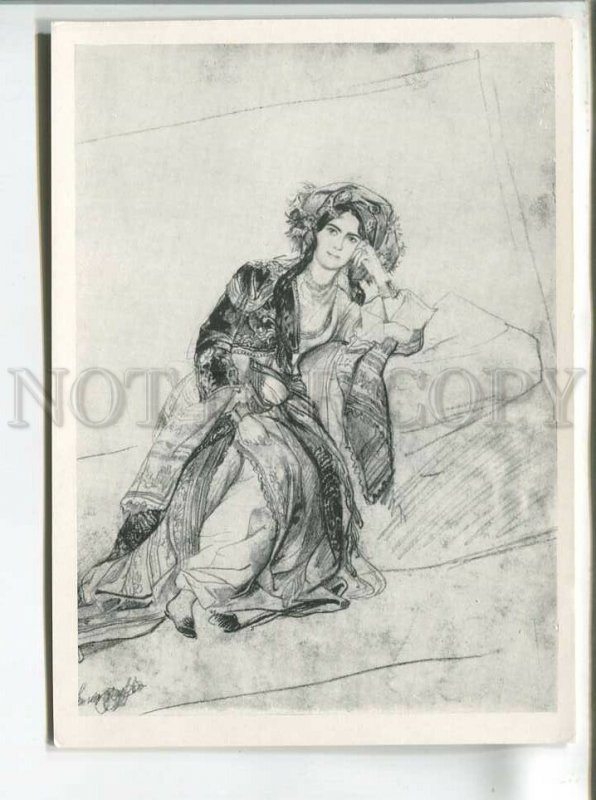 483531 USSR 1960 Karl Bryullov Volkonskaya Oriental costume circulation 40000