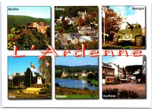 VINTAGE CONTINENTAL SIZE POSTCARD SCENES FROM THE ARDENNES FOREST OF BELGIUM