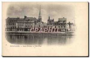 Old Postcard Honfleur L & # 39Eglise St Etienne
