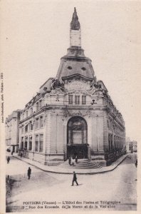 Poitier Vienna Hotel des Postes et Telegraphes Old Postcard