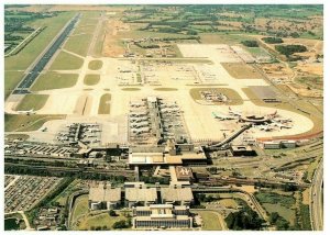 Aerial View of Londons Gatwick Airport Charles Skilton Postcard
