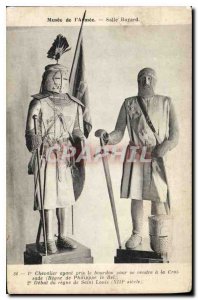 Old Postcard Paris Musee de l'Armee room Chevalier Bayard pros with the bumbl...