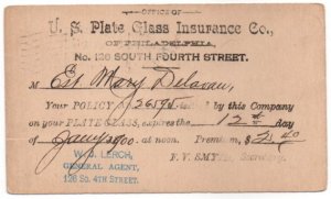 Penny Postcard UX14 1899 Jefferson.  Philadelphia, PA