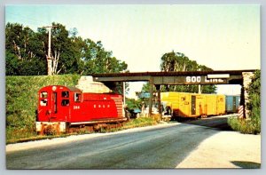 Escanaba & Lake Superior Railway RR Railroad Train Locomotive  Postcard