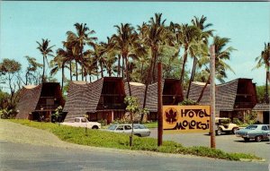 Molokai, HI Hawaii  HOTEL MOLOKAI  Polynesian Resort  ROADSIDE  Chrome Postcard