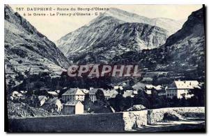 Old Postcard Dauphine Route Bourg d'Oisans to La Grave the Freney