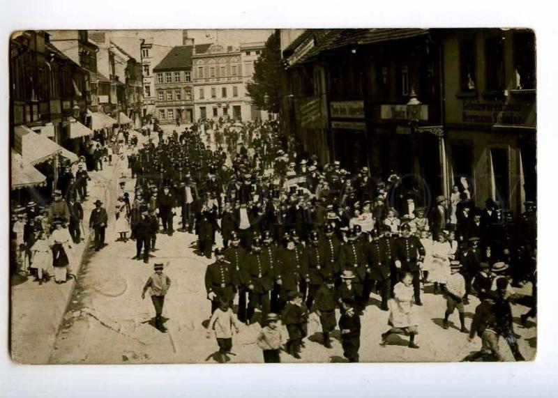 236385 GERMANY Frankfurt soldier ADVERTISING Vintage photo PC