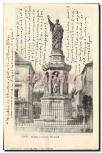 Old Postcard Dijon Statue Saint Bernard