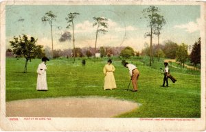 PC GOLF, USA, FL, GOLF A DE LAND, Vintage Postcard (b45422)