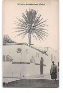 Senegal Postcard 1901-1907 Habitation Européenne European Housing in Senegal