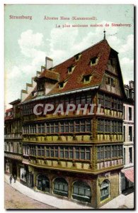 Old Postcard Strassburg Kammerzell The oldest house in Strasbourg