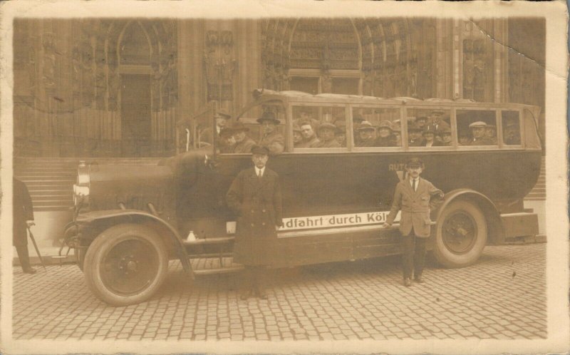 Germany Rundfahrt durch Köln Cologne RPPC 03.87