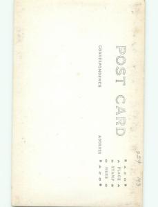 Old rppc BUILDING SCENE Architecture Postcard AB1122