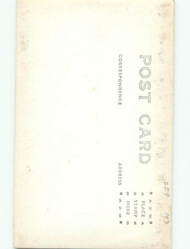 Old rppc BUILDING SCENE Architecture Postcard AB1122