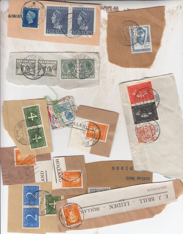 Amsterdam Central Station Holland Stamp Bundle Postmark Collection