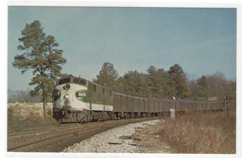 Southern Railway Railroad Train Piedmont Limited Atlanta Georgia postcard