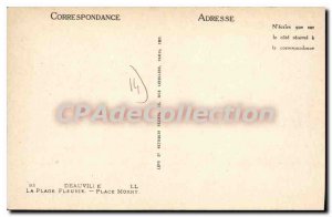 Old Postcard Deauville La Plage Fleurie Plave Morny