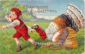  Thanksgiving Greetings Postcard 