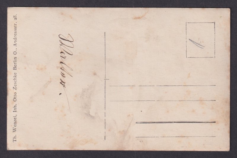 Vintage Postcard Germany RPPC Young Man Studio Portrait