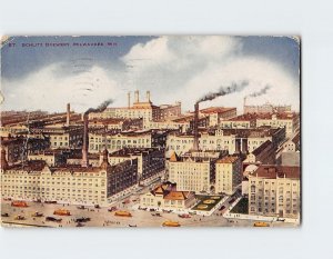 Postcard Schlitz Brewery, Milwaukee, Wisconsin