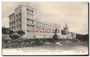 Old Postcard San Salvadour Grand Hotel and Le Chateau Chemins De Fer In The S...