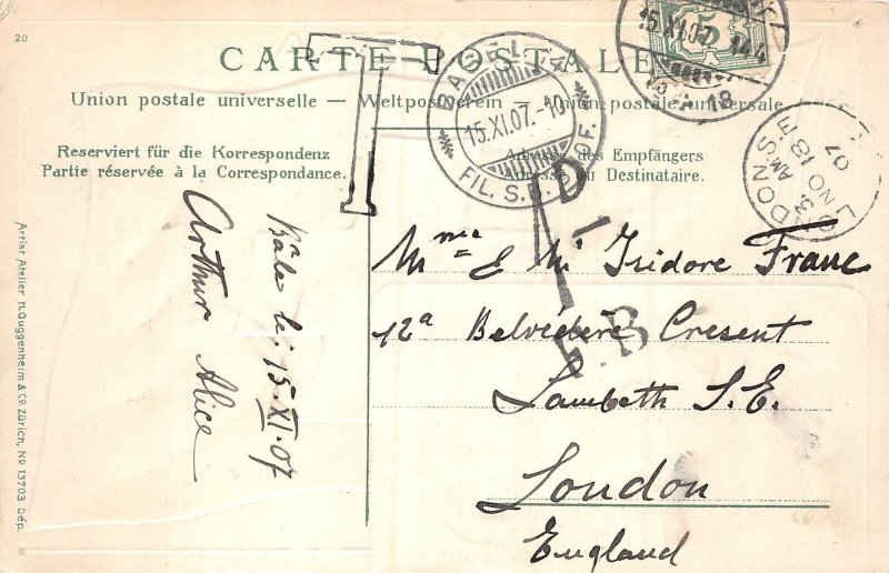 Lot220 switzerland flag basel Basle embossed