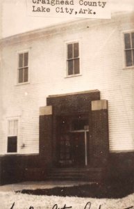 Lake City Arkansas Courthouse Real Photo Vintage Postcard JF685539