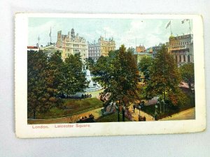 Vintage Postcard Leioester Square London Scene of Town Center