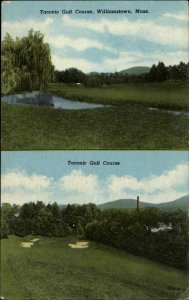 Williamstown MA Massachusetts Taconic Golf Course c1930-50s Vintage Postcard