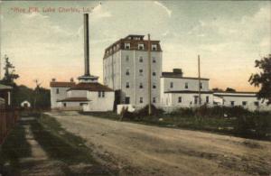 Lake Charles LA Rice Mill c1910 Postcard