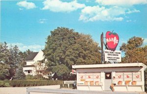 Postcard 1960s Wisconsin Oak Creek Mahr's Hillside Farm Orchards Fruit WI2-4081