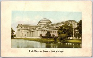 Jackson Park Chicago IL-Illinois, Field Museum Building View Vintage Postcard