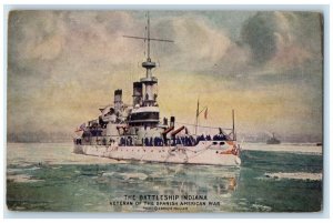 Enrique Muller Postcard The Battleship Indiana Spanish American War Advertising