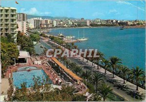 Postcard Modern Mallorca (Baleares) Espana Palma El Paseo Maritimo El Terreno...