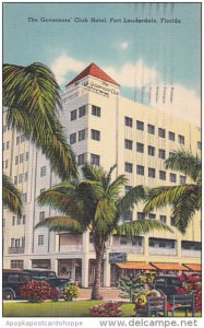 Florida Fort Lauderdale The Governors Club Hotel 1941