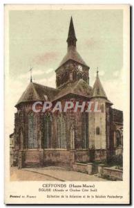 Ceffonds Postcard Ancient Church (apse and steeple Cote Sud)