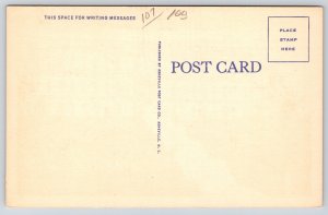 Johnson City Tennessee~Science Hill High School Below~Vintage Linen Postcard