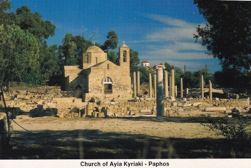 Church of Panayia Angeloktisti Kiti Village Cyprus Postcard