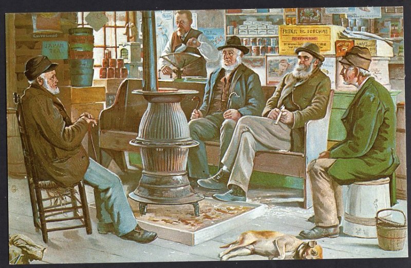 Maine KENNEBUNK PORT The Old Country Store (1897) - Painting by Abbott Graves